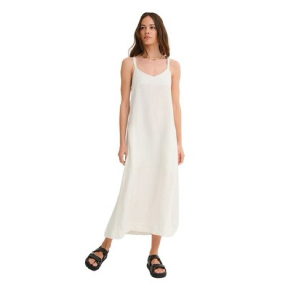 Mate the Label Tie Back Linen Dress